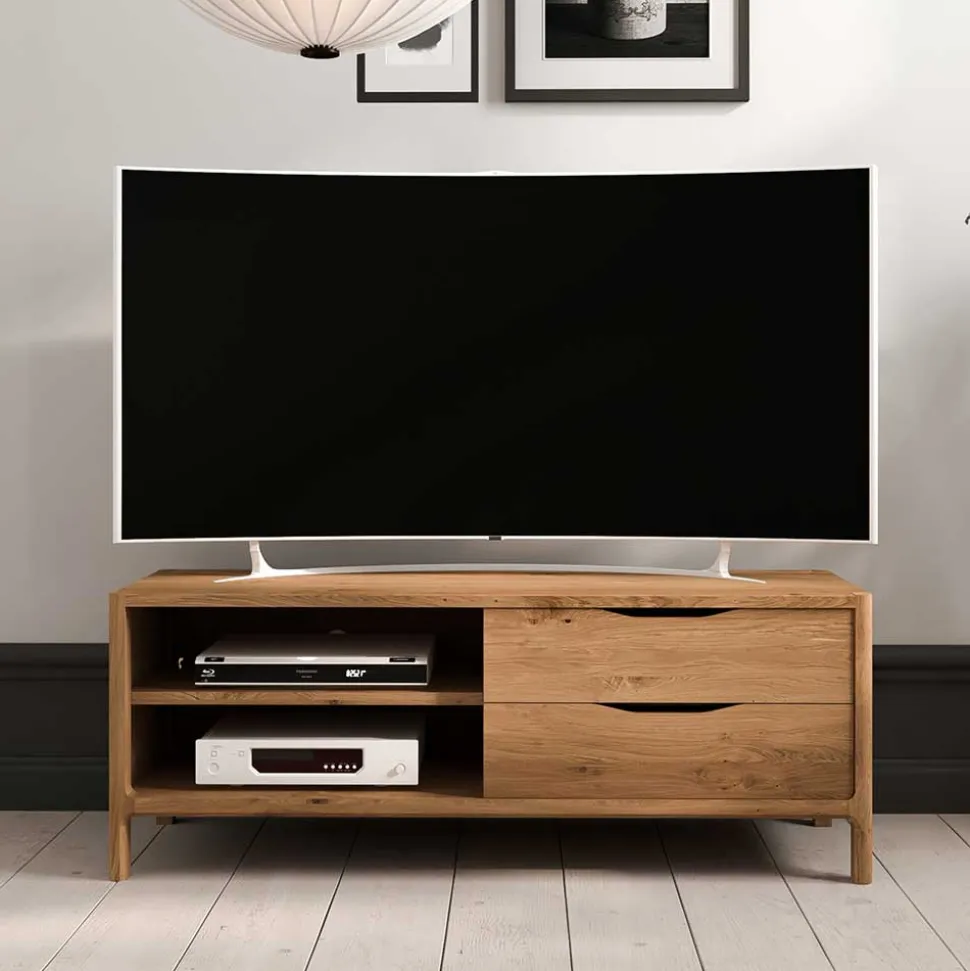 Wildeiche TV Board 111 cm breit - Laida