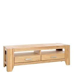 Wildeiche TV Lowboard mit zwei Schubladen - Miarizia