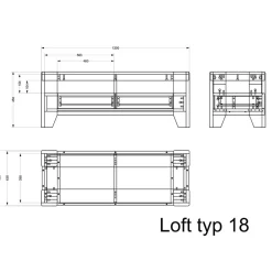 Wildeiche TV Lowboard mit zwei Schubladen - Miarizia