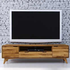 Wildeiche TV Unterschrank mit Schublade - Eavy II