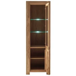 Wildeiche Vitrine teilmassiv - Sophia