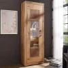 Wildeiche Vitrine Troncon mit 201 cm Höhe