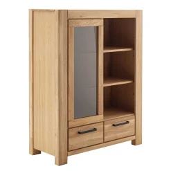Wildeiche Wohnzimmerschrank teilmassiv - Sophia