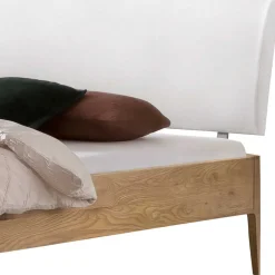Wildeichebett mit Polsterkopfteil - Rick