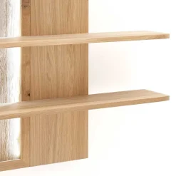 Wohnraum Wandregal in Eiche Bianco - Crokas