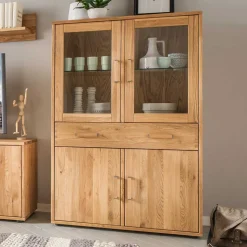Wohnwand Highboard aus Holz - Teano