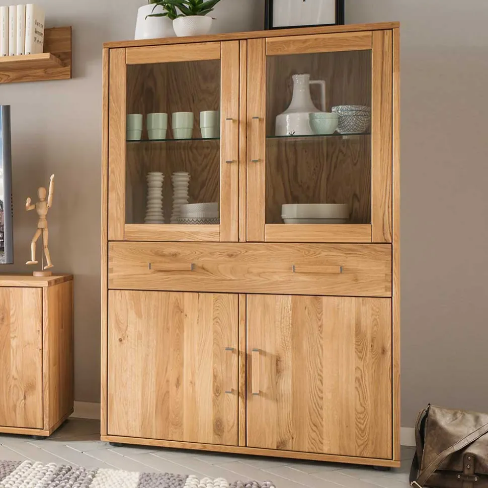 Wohnwand Highboard aus Holz - Teano