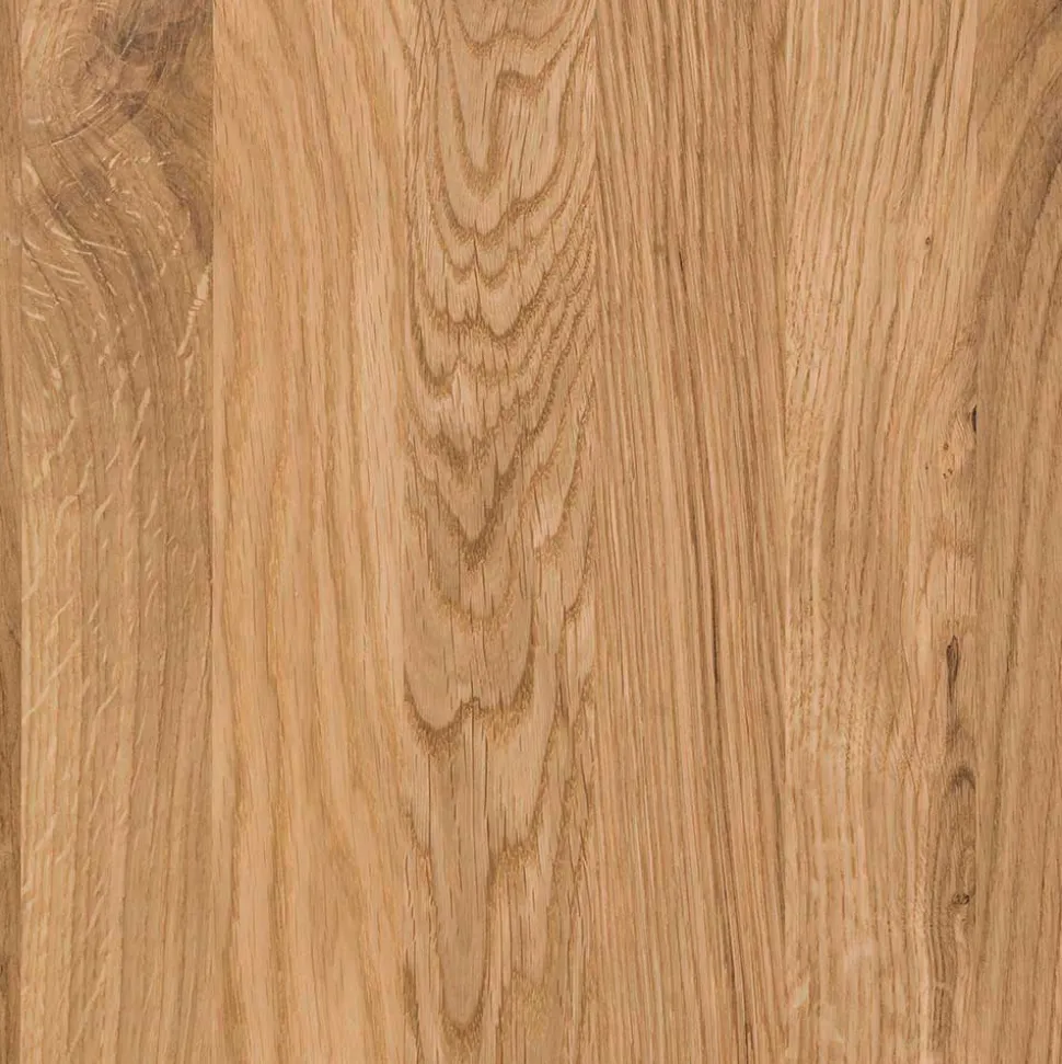 Wohnwand Standvitrine aus Holz - Teano