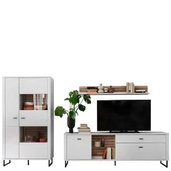 Wohnwand Wohnzimmermöbel Set - Varzino (dreiteilig)