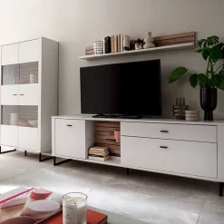 Wohnwandmöbel-Set modern - Varzino (dreiteilig)