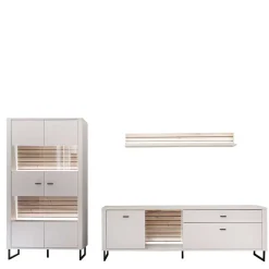 Wohnwandmöbel-Set modern - Varzino (dreiteilig)
