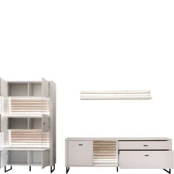 Wohnwandmöbel-Set modern - Varzino (dreiteilig)
