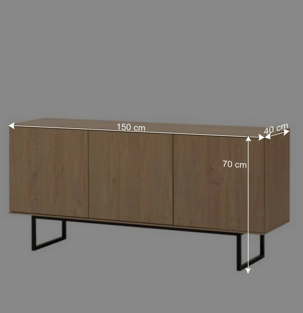 Wohnwandschränke Set - Jaskin (dreiteilig)