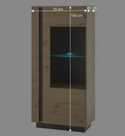 Wohnzimmer Anbauwand 270 cm breit - Lairian (vierteilig)