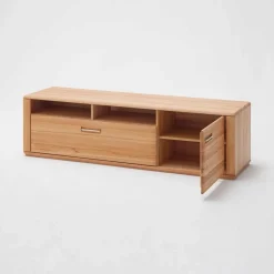 Wohnzimmer Anbauwand Athias aus Kernbuche (dreiteilig)
