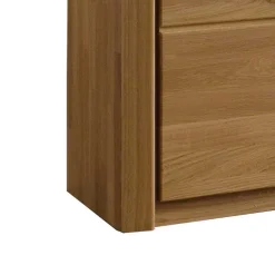 Wohnzimmer Anbauwand Croconia aus Wildeiche Massivholz (dreiteilig)