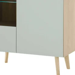 Wohnzimmer Anbauwand im Skandi Design - Armina (vierteilig)