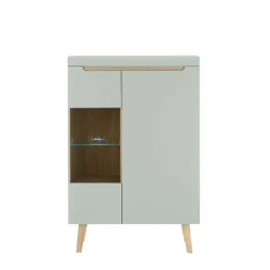 Wohnzimmer Anbauwand im Skandi Design - Armina (vierteilig)