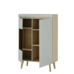 Wohnzimmer Anbauwand im Skandi Design - Armina (vierteilig)