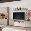 Wohnzimmer Anbauwand in Grau - Teorina (dreiteilig)