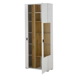 Wohnzimmer Anbauwand mit LED Set - Racelyn (vierteilig)