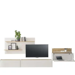 Wohnzimmer Anbauwand Set hängend - Nonessia (vierteilig)
