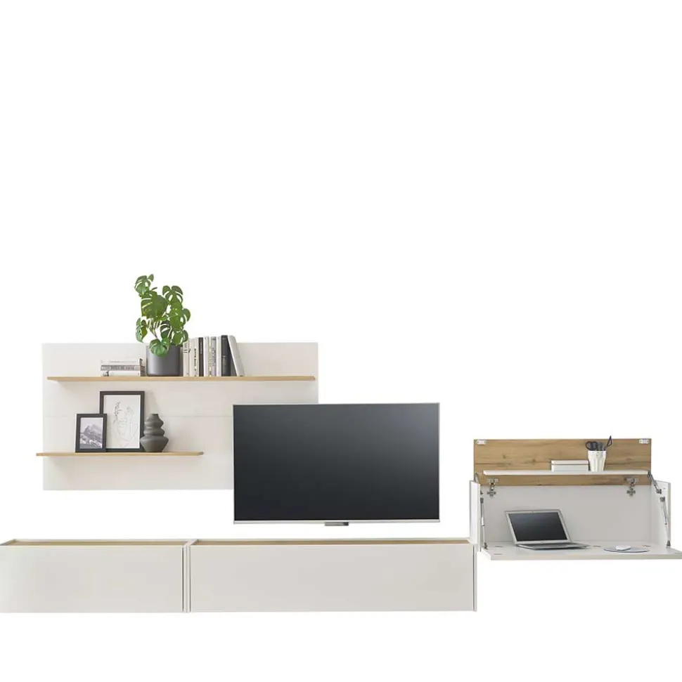 Wohnzimmer Anbauwand Set hängend - Nonessia (vierteilig)
