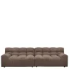 Wohnzimmer Couch in Dunkelbraun Melange - Annatto