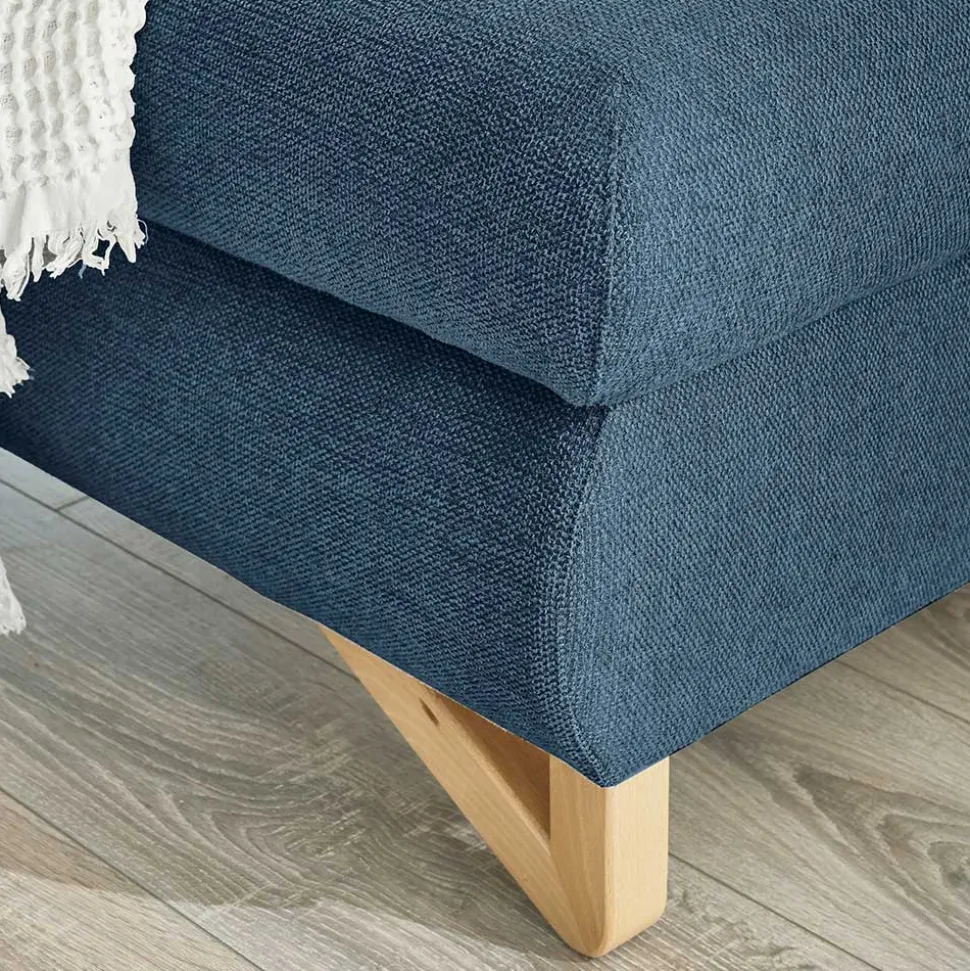 Wohnzimmer Ecksofa in Blau - Baonga