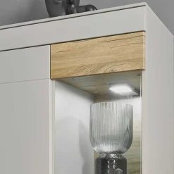 Wohnzimmer Highboard mit Glas Einsatz - Lioscas
