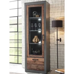 Wohnzimmer Industry Vitrine 1-türig - Timuras