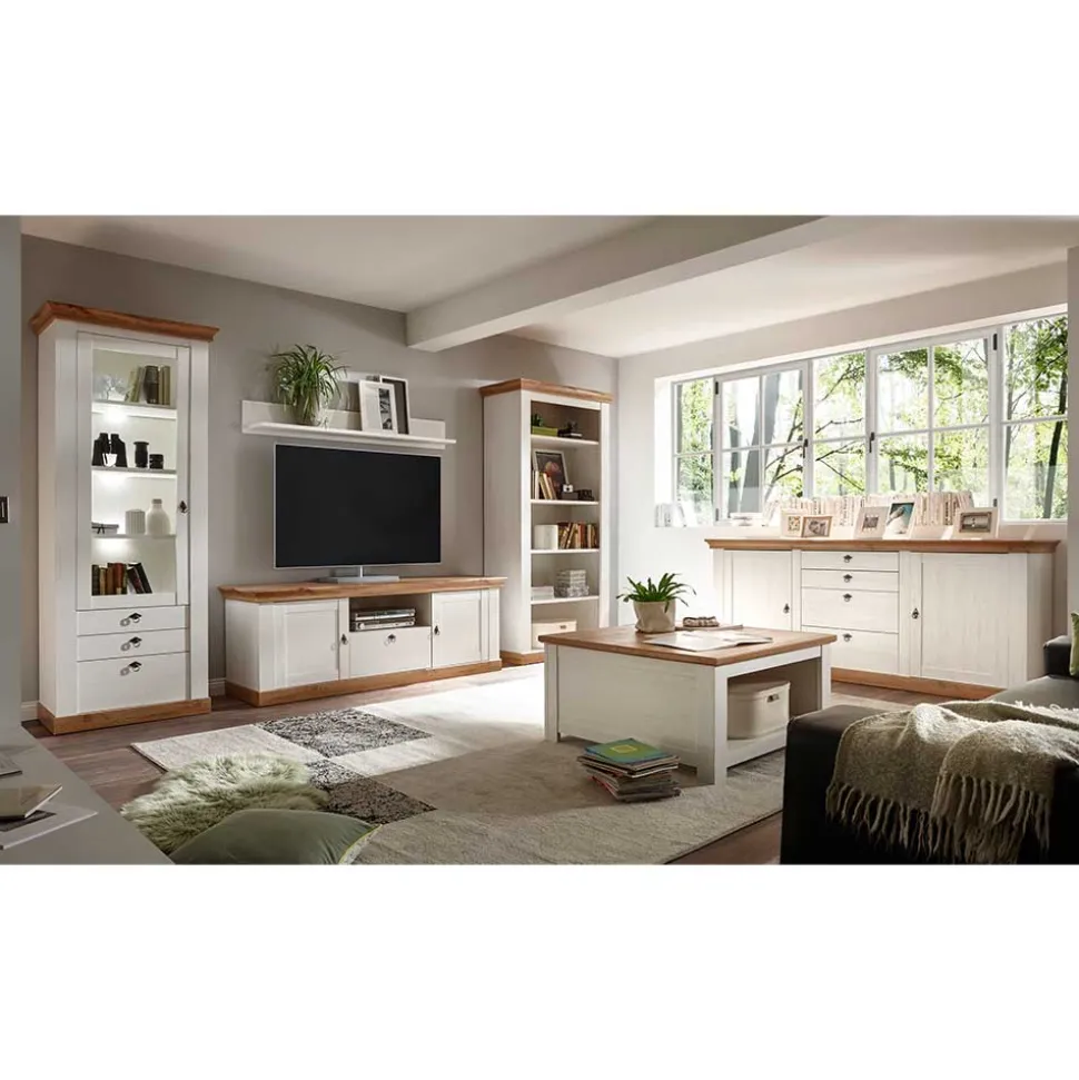 Wohnzimmer Landhausmöbel Set - Diatara (sechsteilig)