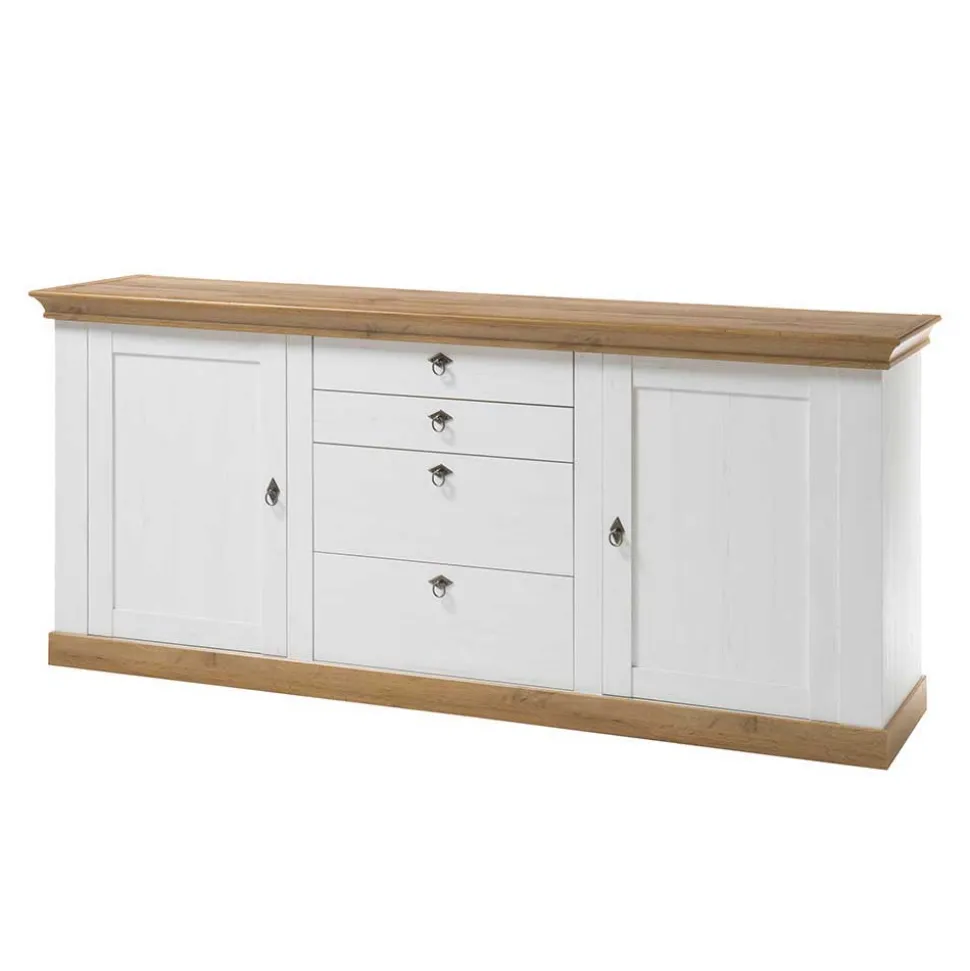 Wohnzimmer Landhausmöbel Set - Diatara (sechsteilig)