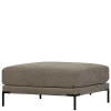 Wohnzimmer Polsterhocker in Taupe - Birte