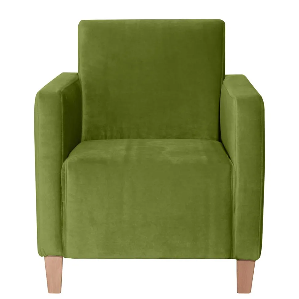 Wohnzimmer Polstersessel in Oliv Grün - Younger