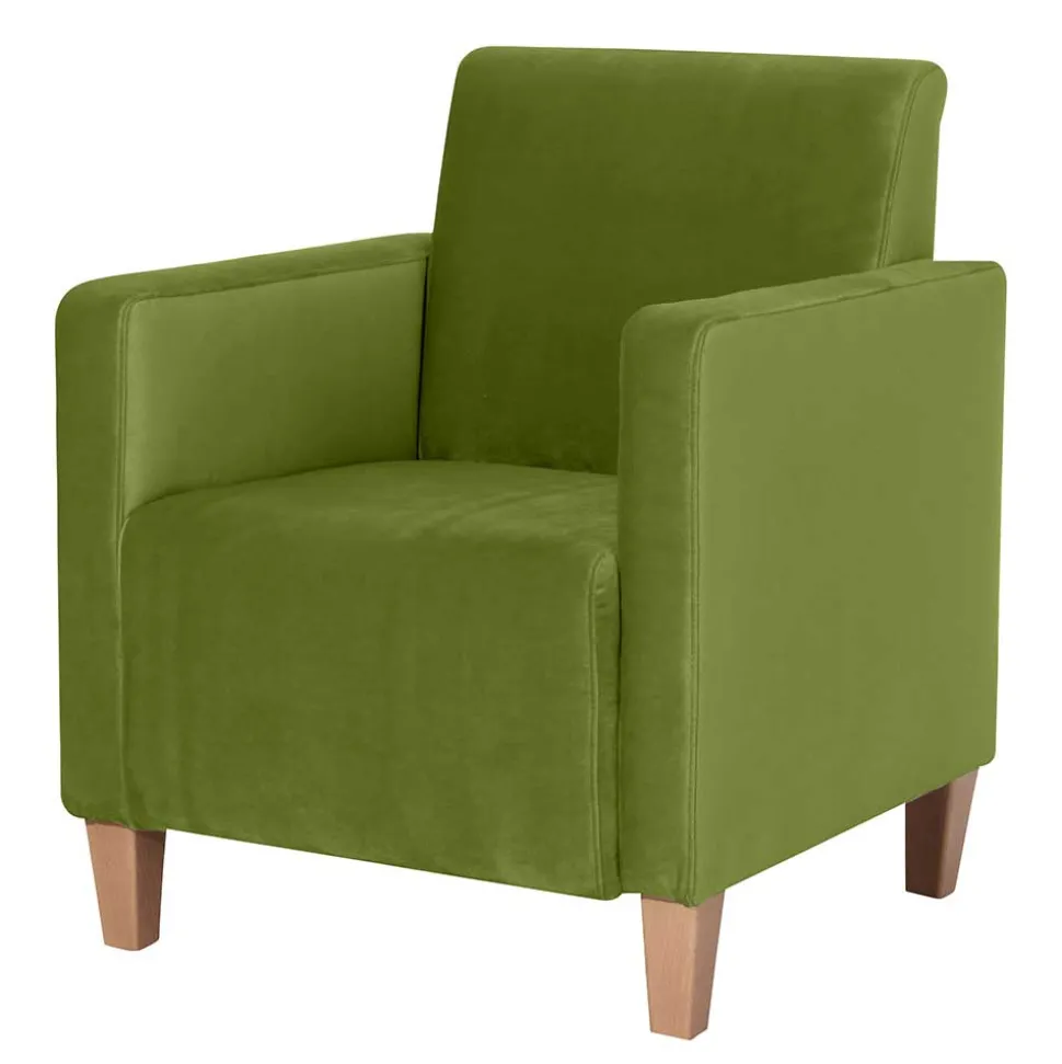 Wohnzimmer Polstersessel in Oliv Grün - Younger