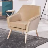 Wohnzimmer Polstersessel in Beige Samtvelours - Enzuena