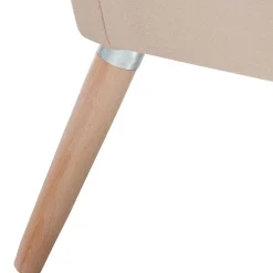 Wohnzimmer Polstersessel in Beige Samtvelours - Enzuena