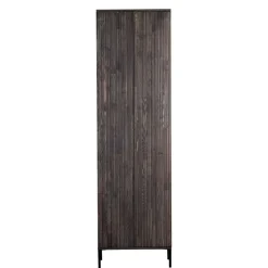 Wohnzimmer Schrank in Esche Dunkel & Schwarz - Eyes