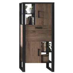 Wohnzimmer Schrank in Nussbaum Optik - Dudleys I
