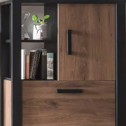 Wohnzimmer Schrank in Nussbaum Optik - Dudleys I
