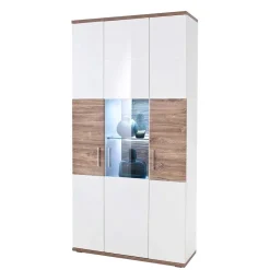 Wohnzimmer Schrank in Weiß Glanz - Icadro