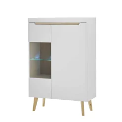 Wohnzimmer Schrankset im Skandi Design - Ginko (vierteilig)