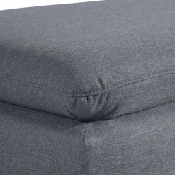 Wohnzimmer Sessel in Jeansblau und Nussbaum - Ilea