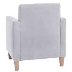 Wohnzimmer Sessel in Silbergrau und Buche - Terasus