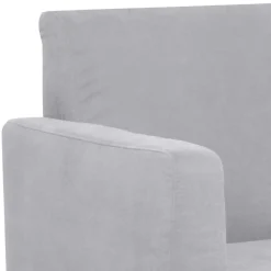 Wohnzimmer Sessel in Silbergrau und Buche - Terasus