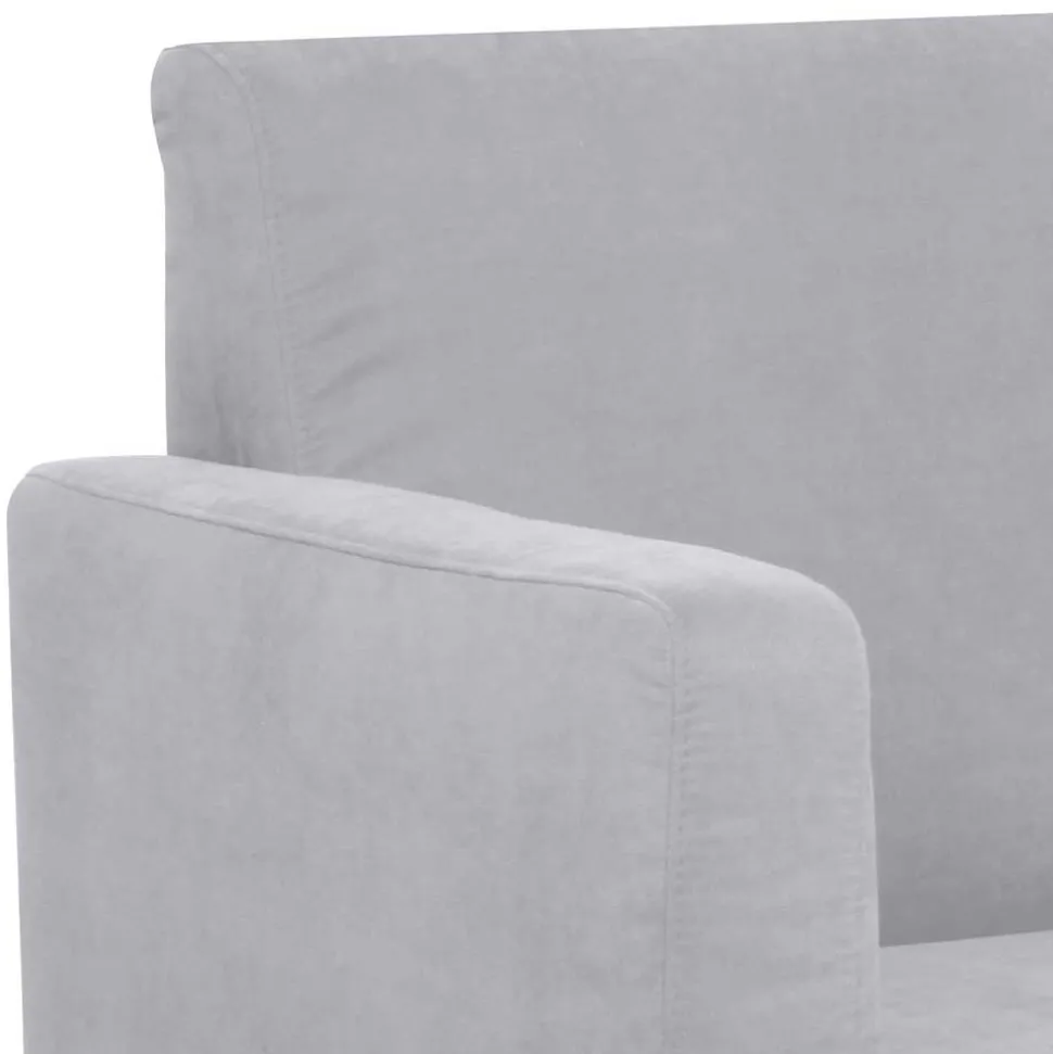 Wohnzimmer Sessel in Silbergrau und Buche - Terasus