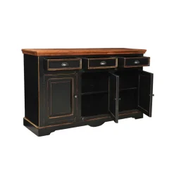 Wohnzimmer Sideboard Sentiments in Schwarz