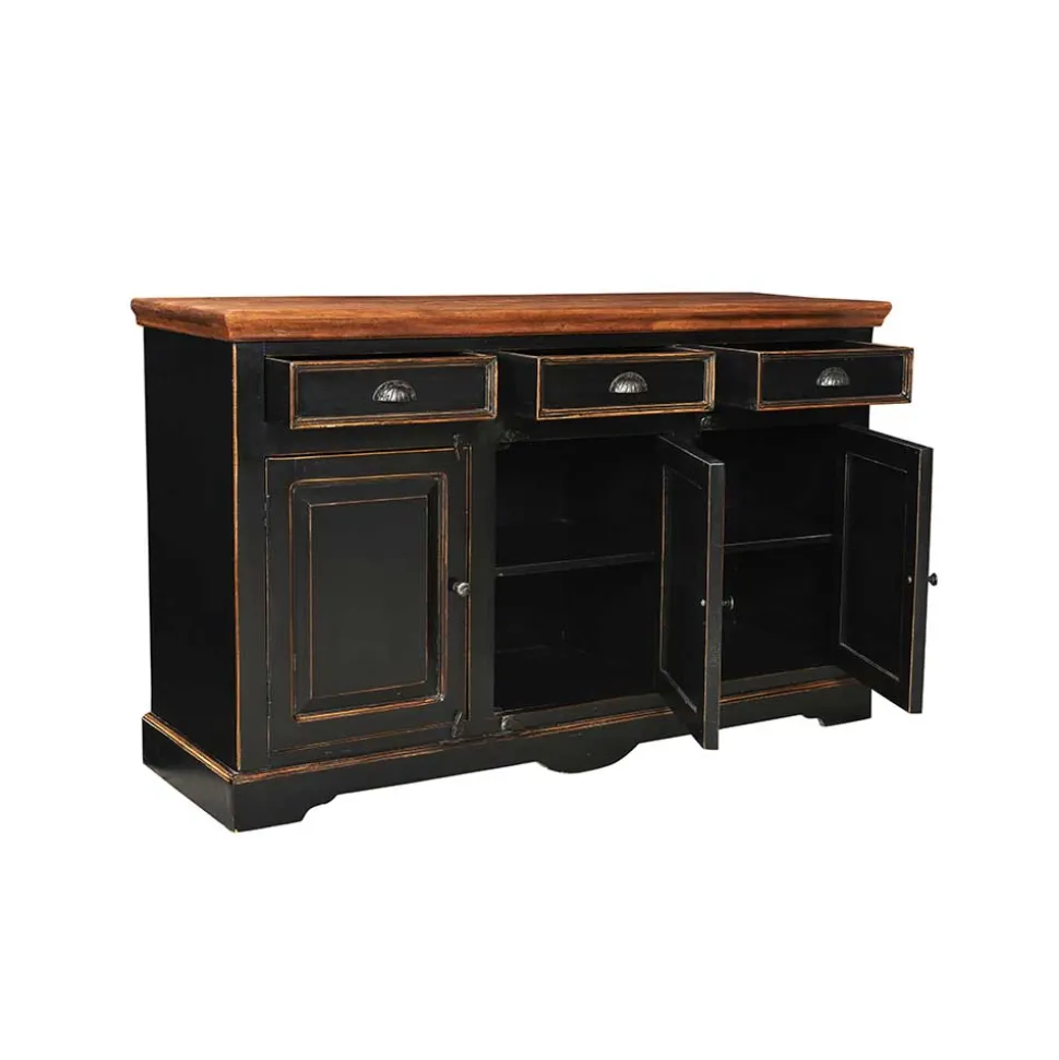Wohnzimmer Sideboard Sentiments in Schwarz