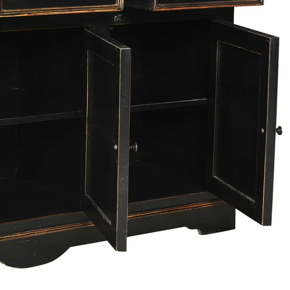Wohnzimmer Sideboard Sentiments in Schwarz